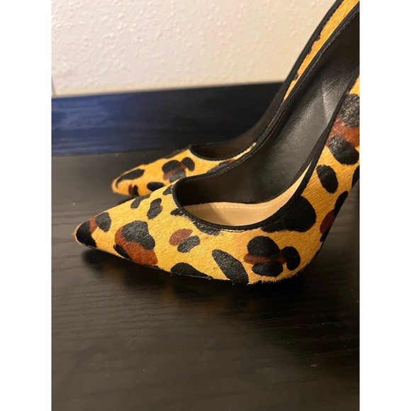 SCHUTZ Caiolea Leopard Print Calf Hair Pumps size US 7 - Picture 4 of 12
